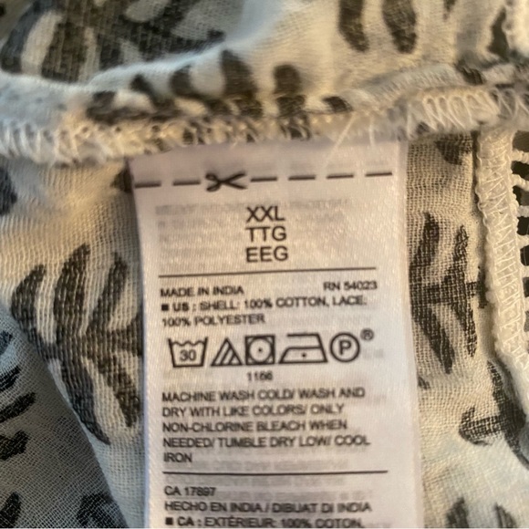 Printed tank top with laced detail - Picture 5 of 5